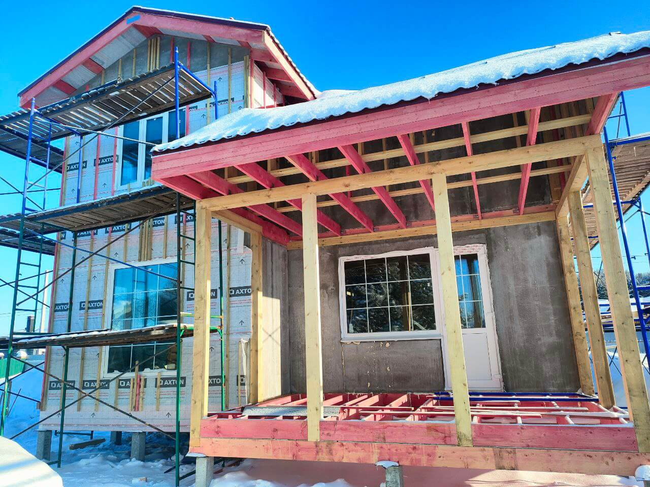 дом с мансардой из цсп панелей шмагины киров 2